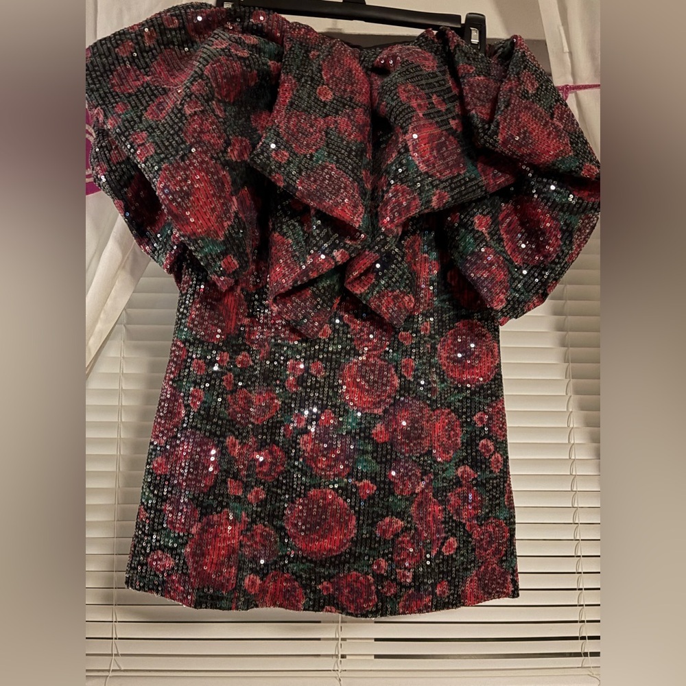 Floral Sequin Dress